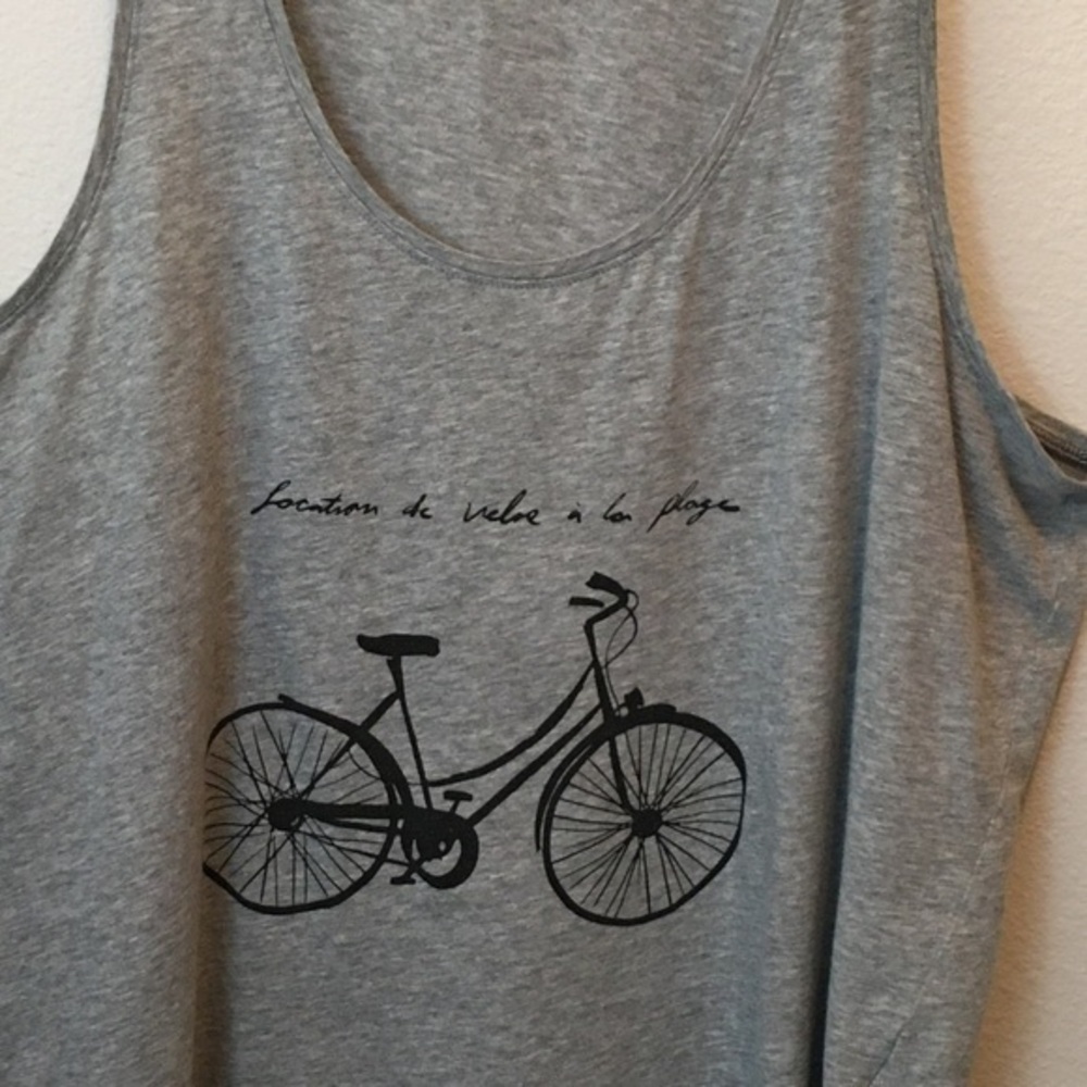 Light Gray Graphic Tank